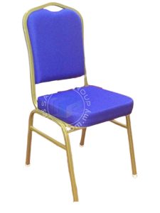 Kerusi Banquet Mahkota Epoksi Emas | Crown Banquet Chair c/w Epoxy Gold Frame  | Model: GRG 905