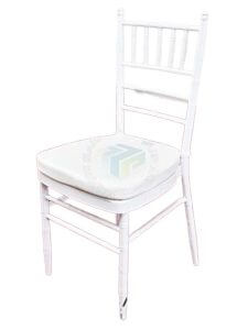 Kerusi Chiavari Besi Putih c/w Kusyen | White Chiavari Chairs