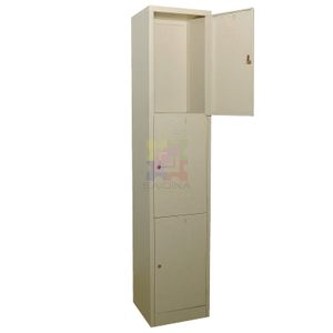 3 compartment locker