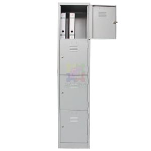 4 compartment locker