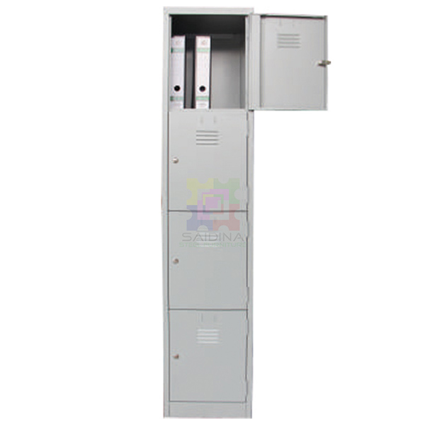 4 compartment locker