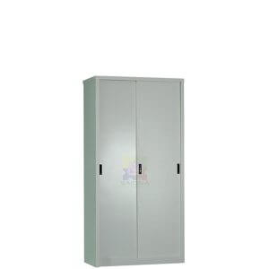 steel cabinet with sliding door
