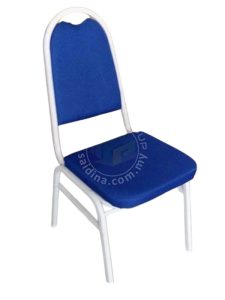 Kerusi Banquet Kubah Epoksi Putih (Epoxy White)  | Dome Back Banquet Chair | Model: GRW 907