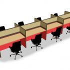 8 seater office workstation