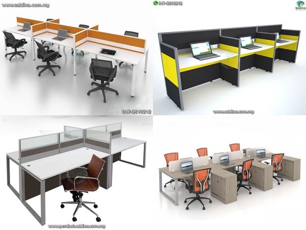 Workstation c/w Rectangular shape tables