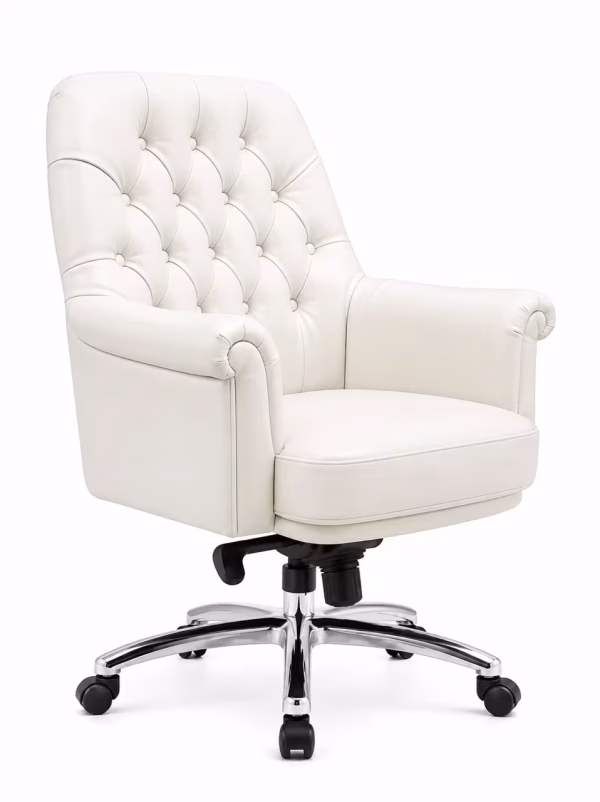 leather low back chair