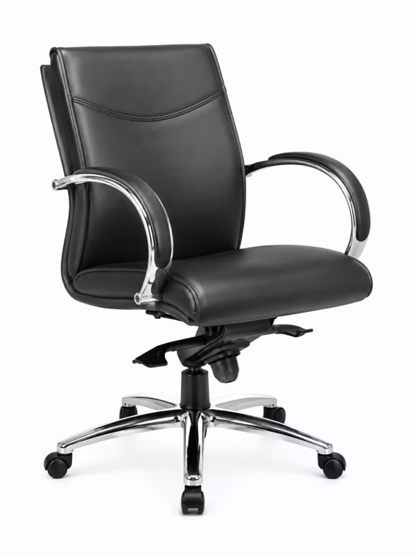 leather low back chair