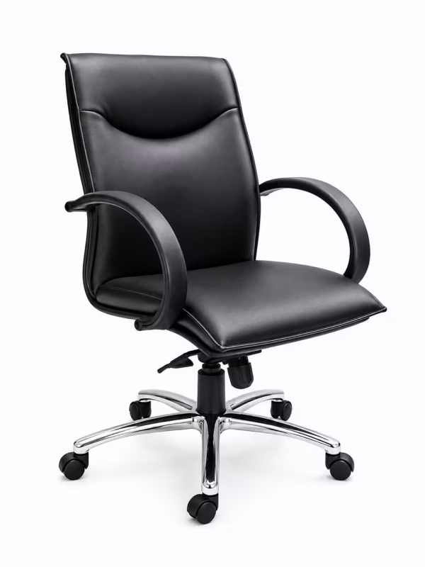 leather low back chair