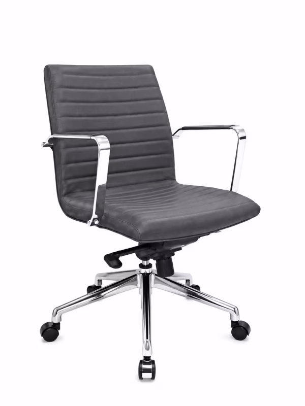 leather low back chair