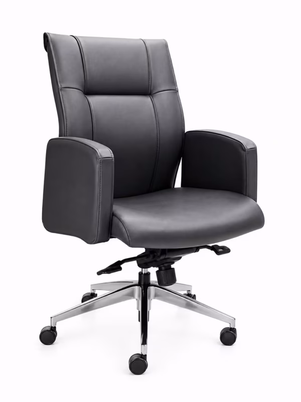 leather low back chair