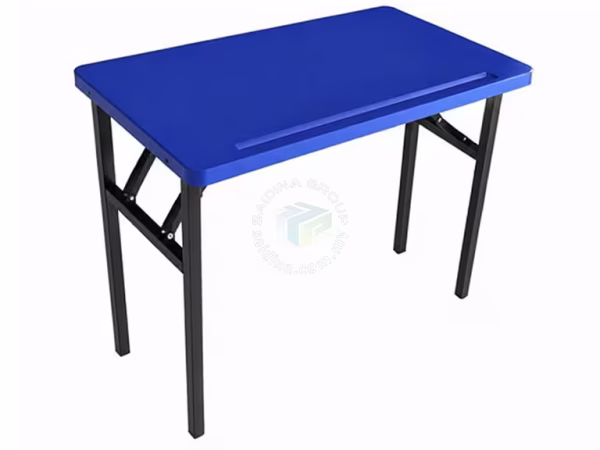 Meja Peperiksaan Lipat dengan Top Plastik | Folding School Exam Table c/w Plastic Top