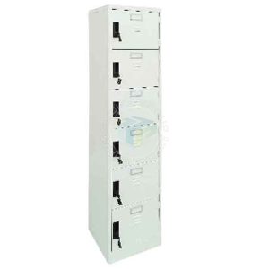 6 compartment locker