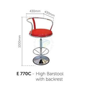Bar Chair with Backrest